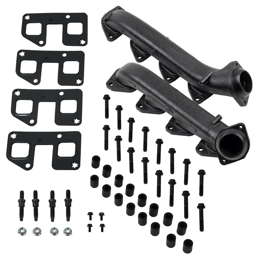 1043055 – BD DIESEL Exhaust Manifold, Cast Iron Gaskets Included Includes Bolts And Spacers
